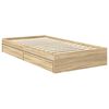 vidaXL Aufbewahrungsbett Sonoma-Eiche 100 x 200 cm Holzwerkstoff
