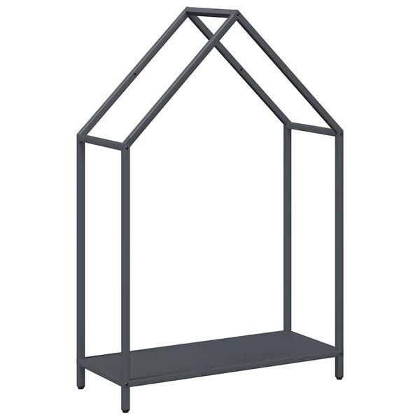 vidaXL Brennholzregal Anthrazit 60x25x90 cm Kaltgewalzter Stahl