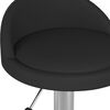 vidaXL Massagehocker Schwarz Kunstleder