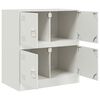 vidaXL Sideboard Wei&szlig; 67x39x73 cm Stahl