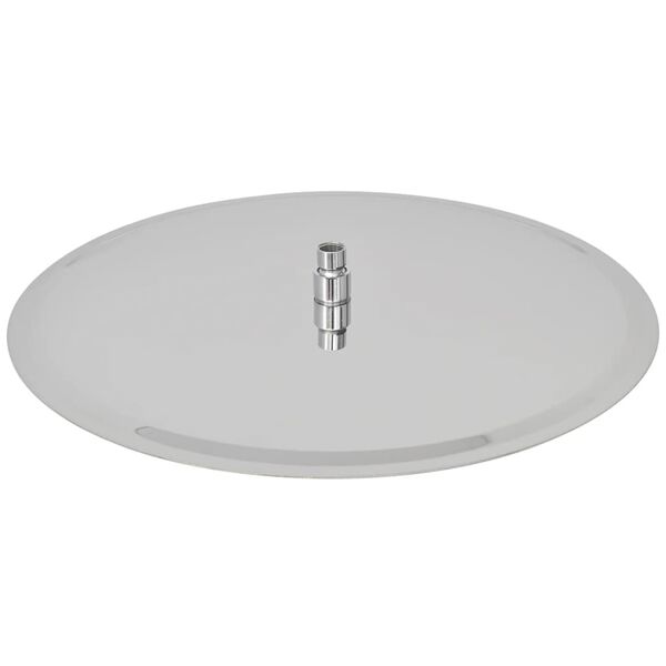 vidaXL Regenbrause Edelstahl 50 cm Rund