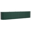 vidaXL Hochbeet Gr&uuml;n 400 x 80 x 81 cm Stahl