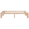 vidaXL Bettrahmen Braun 90 x 190 cm Massives Kiefernholz