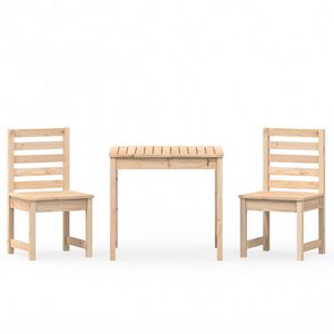 vidaXL 3-tlg. Garten-Bistro-Set Massivholz Kiefer