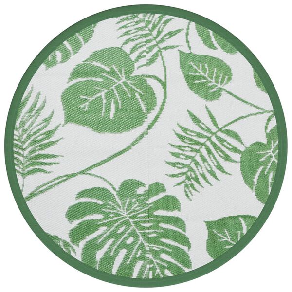 vidaXL Outdoor-Teppich ARAKIL Gr&uuml;n &Oslash;160 cm PP
