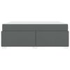 vidaXL Bettrahmen mit Matratze Dunkelgrau 180 x 200 cm Stoff