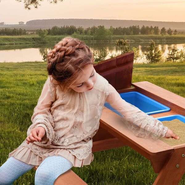 Sunny Sand- und Wasser-Picknicktisch Dave Braun