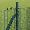 vidaXL Zaunpfosten Gr&uuml;n 50 x 0,8 m (16 x 16 mm Maschen) Stahl und PVC