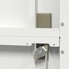 vidaXL Aufbewahrungsschrank 2 pcs Wei&szlig; 80 x 40 x 140 cm Stahl