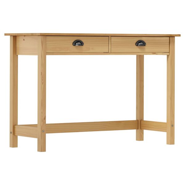 vidaXL Konsolentisch Hill mit 2 Schubladen 110&times;45&times;74 cm Kiefernholz