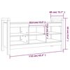 vidaXL Flurbank 110x40x60 cm Massivholz Kiefer