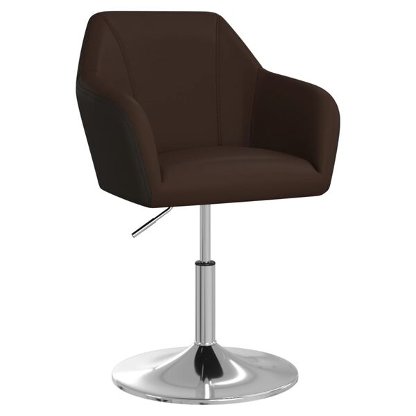 vidaXL Esszimmerst&uuml;hle 4 Stk. Braun Kunstleder