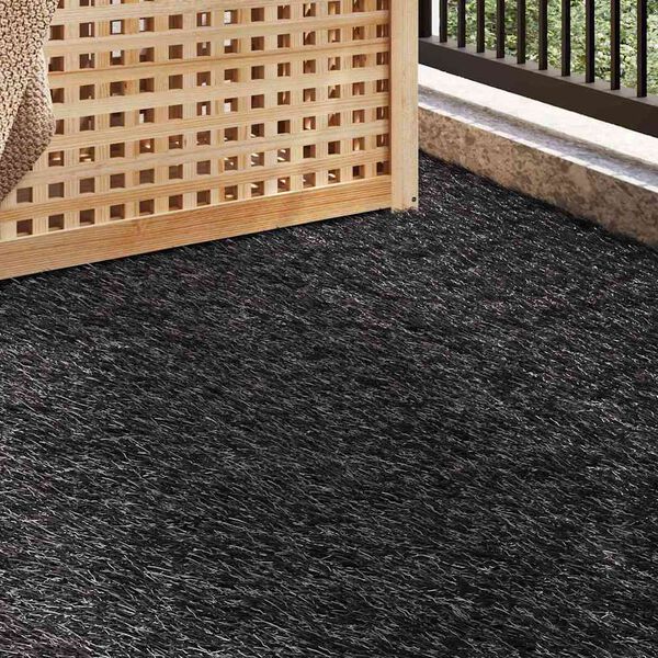 vidaXL Kunstgras Schwarz 1000 x 100 x 4 cm Polypropylen