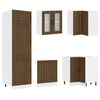 vidaXL 14tlg. K&uuml;chenschrank-Set Lucca Braun Eichen-Optik Holzwerkstoff