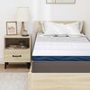 vidaXL Matratzenauflage Wei&szlig; 80 x 200 cm Jacquard-Stoff