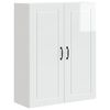 vidaXL K&uuml;chenschrank Hochglanz Wei&szlig; 80 x 31 x 100 cm Holzwerkstoff