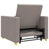 vidaXL Ausziehbare Schlafcouch Einzel Taupe 90 x 165 x 87 cm Stoff