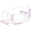 vidaXL Kindersofa Blau Samt