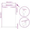 vidaXL Verdunkelungsrollo Gr&uuml;n 140x150cm Stoffbreite 136,6cm Polyester