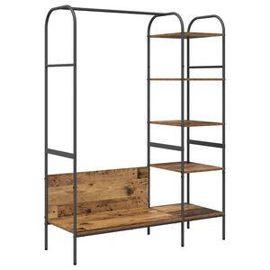 vidaXL Kleiderst&auml;nder Braun Eichen-Optik 120 x 44 x 160 cm