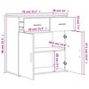 vidaXL Sideboards 2 Stk. Sonoma-Eiche 79x38x80 cm Holzwerkstoff