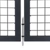 vidaXL Gartentor mit Pfosten Stahl 350 x 100 cm Anthrazit