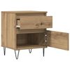 vidaXL Nachttische 2 Stk. Artisan-Eiche 40x35x50 cm Holzwerkstoff