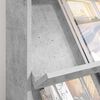 vidaXL Magazinregal Beton Grau 70 x 41 x 156 cm Holzwerkstoff