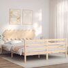 vidaXL Massivholzbett mit Kopfteil 160x200 cm