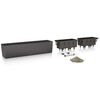 LECHUZA Blumenkasten Balconera Color 80 ALL-IN-ONE Schiefergrau 15683