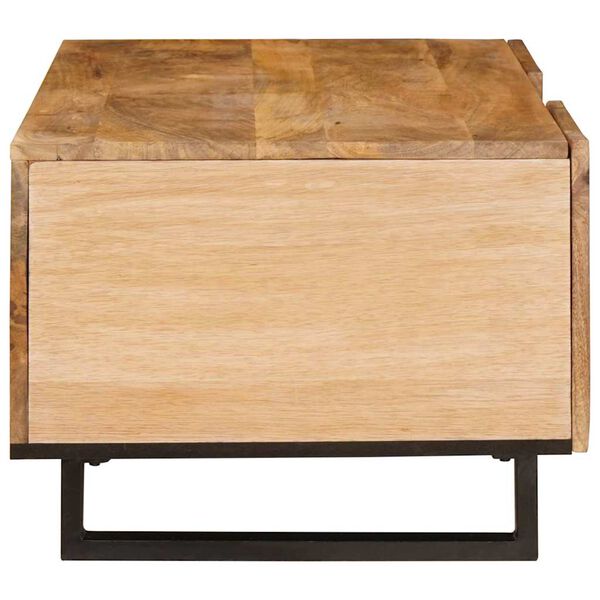 vidaXL Couchtisch Artisan-Eiche 100 x 54 x 40 cm Massivholz Mango