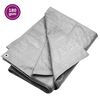 vidaXL Abdeckplane 180 g/m&sup2; 6x6 m Grau HDPE