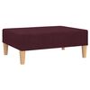 vidaXL Schlafsofa 2-Sitzer mit Fu&szlig;hocker Lila Stoff