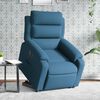 vidaXL Relaxsessel mit Aufstehhilfe Elektrisch Blau Samt