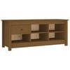 vidaXL Schuhschrank Honigbraun 110x38x45,5 cm Massivholz Kiefer