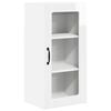 vidaXL Wandglas-Schrank PORTO Hochglanz Wei&szlig; 40 x 31 x 80 cm