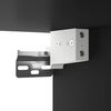vidaXL Spiegelschrank mit LED Schwarz 76x15x55 cm
