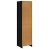 vidaXL Kleiderschrank Schwarz 50x50x200 cm Holzwerkstoff