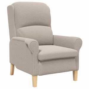 vidaXL Sessel Hellgrau 76 x 94 x 102 cm Sharpa Stoff