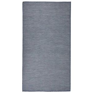 vidaXL Outdoor-Teppich Flachgewebe 80x150 cm Blau