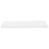 vidaXL Schweberegale 2 Stk. Hochglanz-Wei&szlig; 80x23,5x3,8 cm MDF