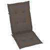 vidaXL Verstellbare Gartenst&uuml;hle mit Auflagen 6 Stk. Massivholz Teak