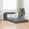vidaXL Schlafsofa 110cm Dunkelgrau Samt