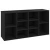 vidaXL Schuhbank Schwarz 103x30x55 cm Holzwerkstoff