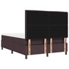 vidaXL Boxspringbett mit Matratze Dunkelbraun 140 x 190 cm Stoff