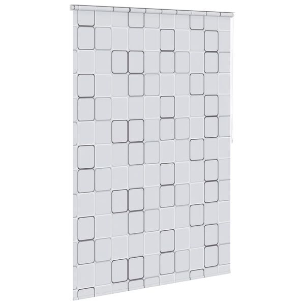 vidaXL Duschrollo 160x240 cm Quadratmuster