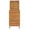 vidaXL W&auml;schekorb 40&times;40&times;70 cm Teak Massivholz