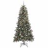 vidaXL K&uuml;nstlicher Weihnachtsbaum Gr&uuml;n 240 cm PVC, Plastik und Stahl