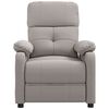 vidaXL Massagesessel Taupe Stoff