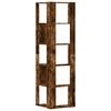 vidaXL Eck-B&uuml;cherregal 5 B&ouml;den R&auml;uchereiche 50x50x179 cm Holzwerkstoff